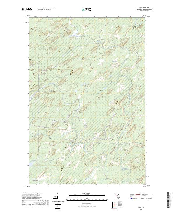 Vega, MI — USGS 7.5-minute topo (2023)