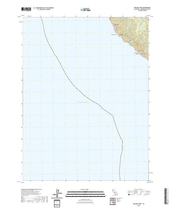 Mistake Point, CA — USGS 7.5-minute topo (2022)