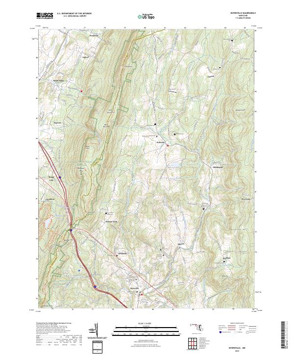 Myersville, MD — USGS 7.5-minute topo (2023)
