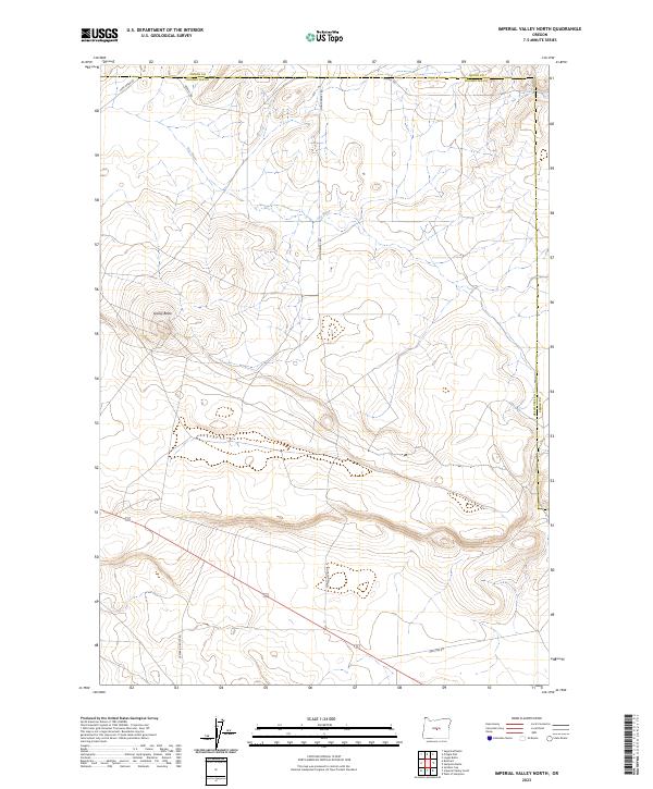 Imperial Valley North, OR — USGS 7.5-minute topo (2023)