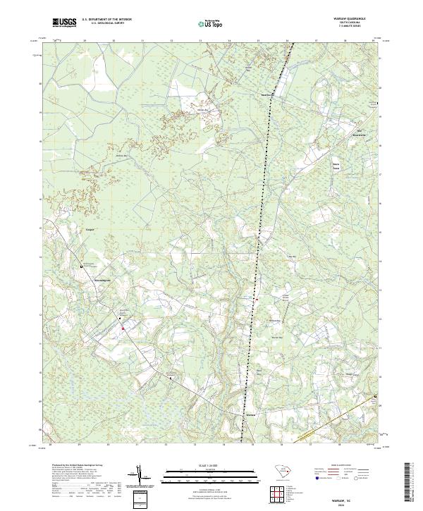 Warsaw, SC — USGS 7.5-minute topo (2024)