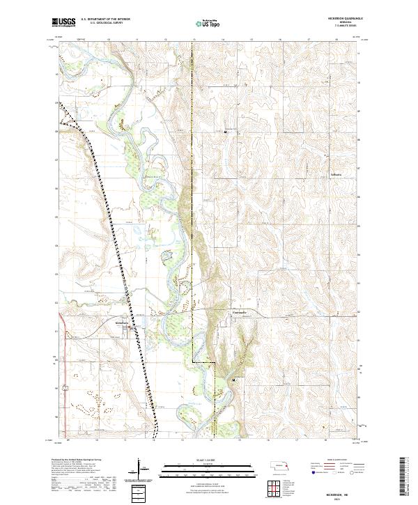 Nickerson, NE — USGS 7.5-minute topo (2021)