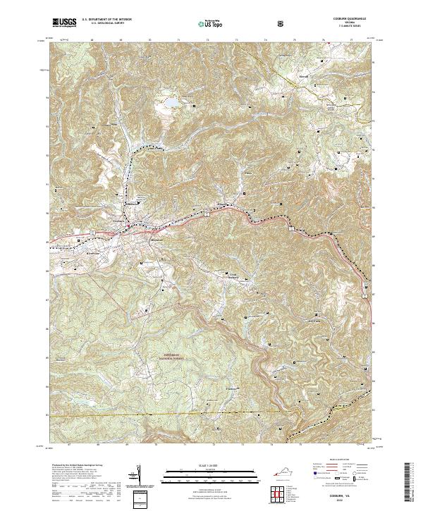 Coeburn, VA — USGS 7.5-minute topo (2022)