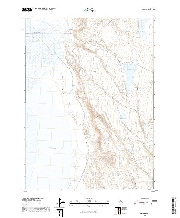 Larkspur Hills, CA — USGS 7.5-minute topo (2021)