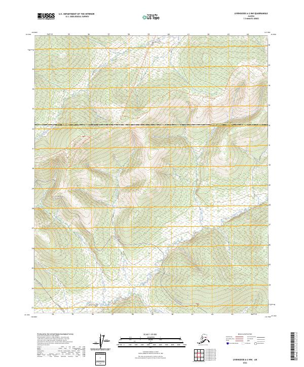 Livengood A-2 NW, AK — USGS 7.5-minute topo (2024)