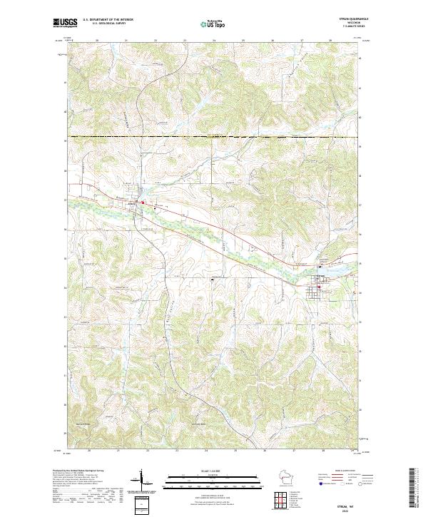 Strum, WI — USGS 7.5-minute topo (2022)