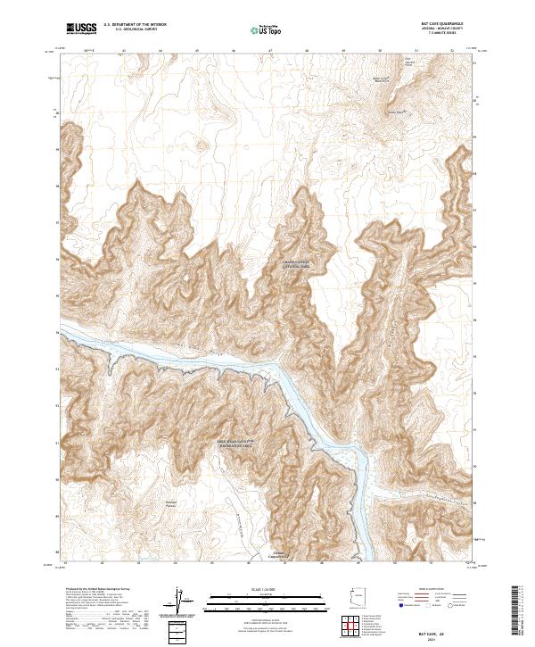 Bat Cave, AZ — USGS 7.5-minute topo (2021)