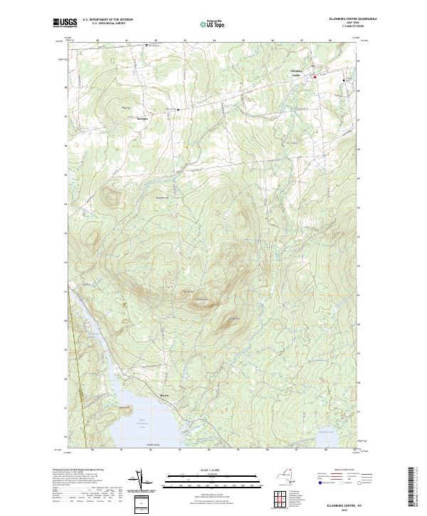 Ellenburg Center, NY — USGS 7.5-minute topo (2023)