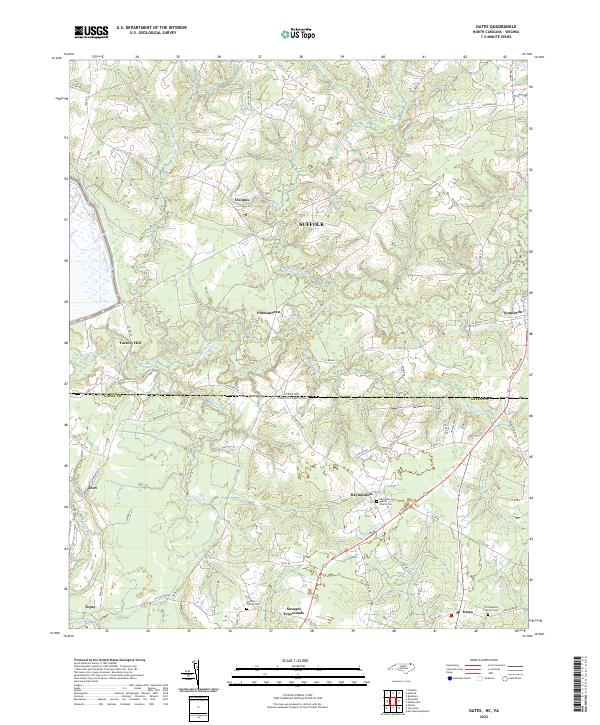 Gates, NC-VA — USGS 7.5-minute topo (2022)