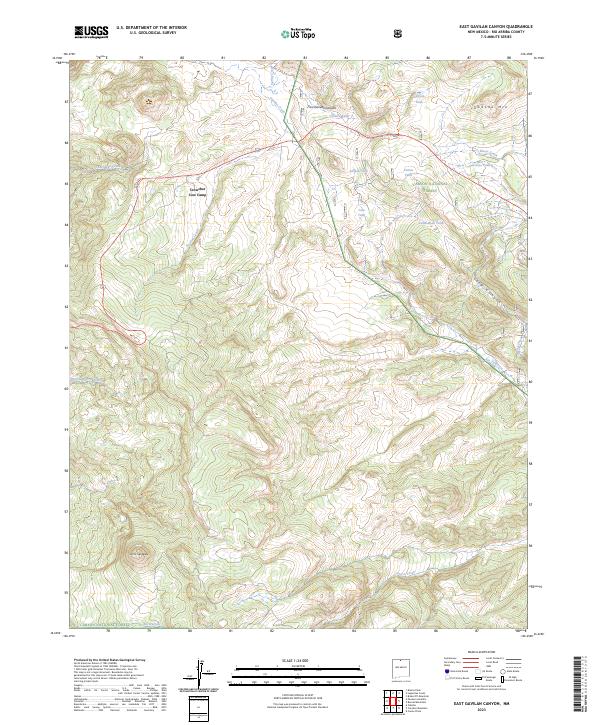 East Gavilan Canyon, NM — USGS 7.5-minute topo (2023)