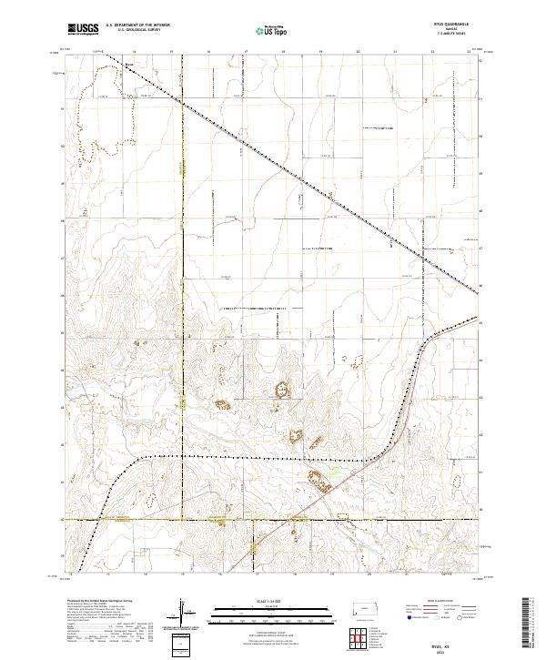 Ryus, KS — USGS 7.5-minute topo (2022)