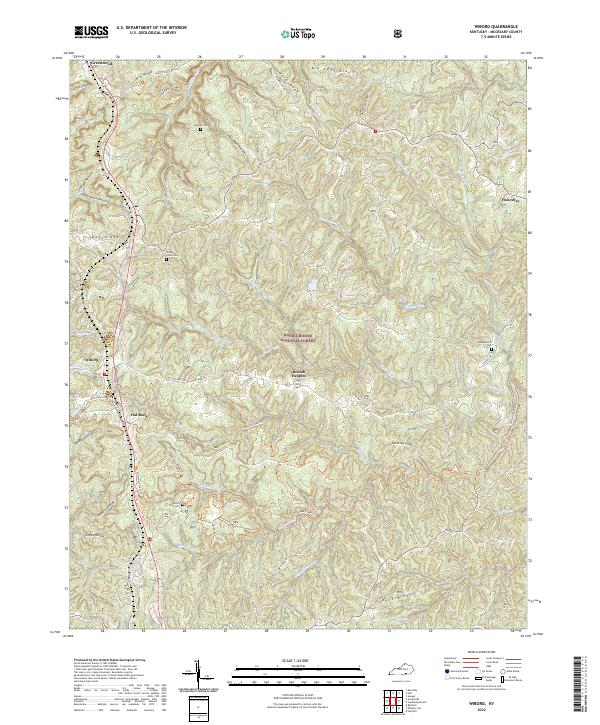 Wiborg, KY — USGS 7.5-minute topo (2022)