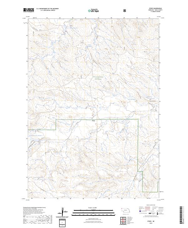 Story, NE — USGS 7.5-minute topo (2023)