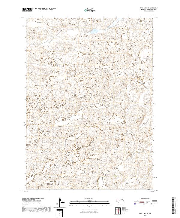 Twin Lakes NE, NE — USGS 7.5-minute topo (2021)