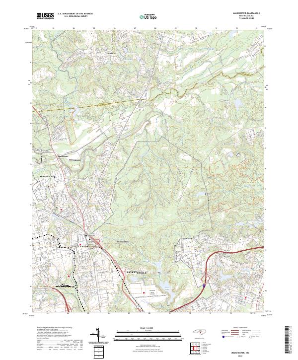 Manchester, NC — USGS 7.5-minute topo (2022)