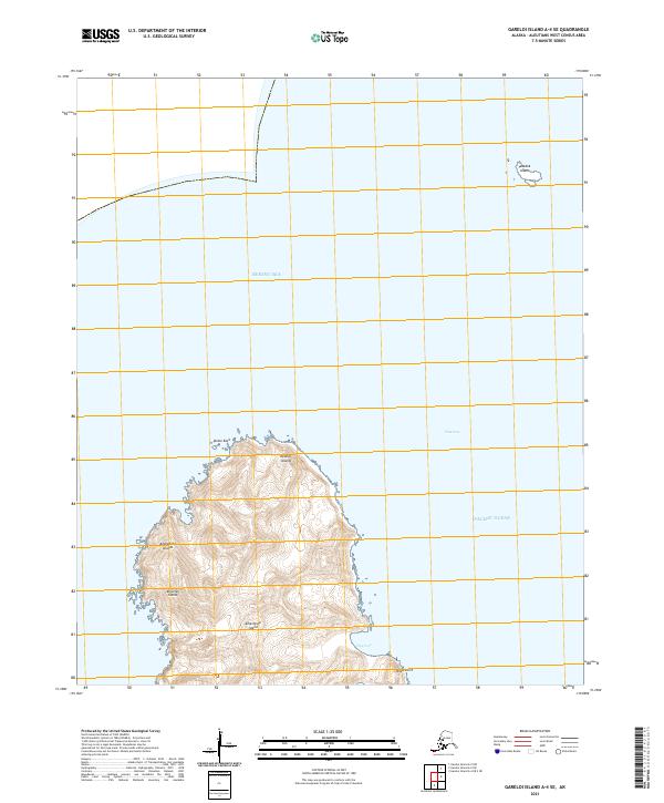 Gareloi Island A-4 SE, AK — USGS 7.5-minute topo (2021)