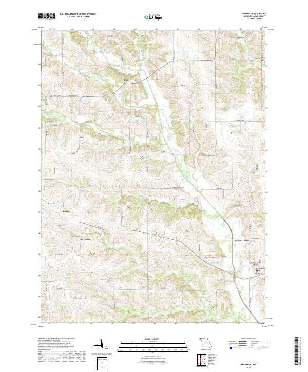 Brashear, MO — USGS 7.5-minute topo (2021)