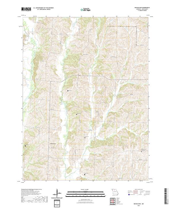 Bucklin NW, MO — USGS 7.5-minute topo (2021)