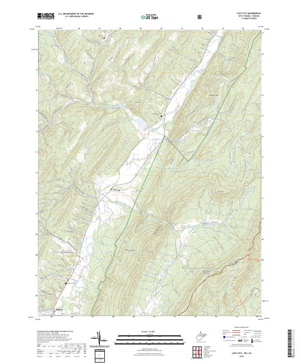 Lost City, WV-VA — USGS 7.5-minute topo (2023)