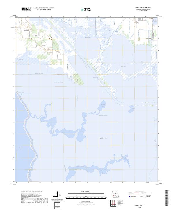 Sweet Lake, LA — USGS 7.5-minute topo (2024)