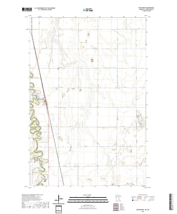 Wolverton, MN-ND — USGS 7.5-minute topo (2022)
