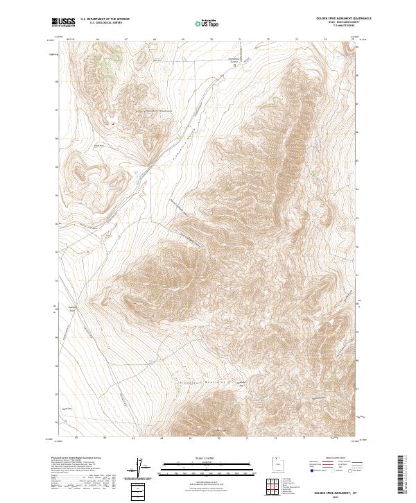 Golden Spike Monument, UT — USGS 7.5-minute topo (2023)
