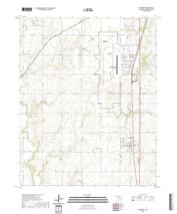 Waukomis, OK — USGS 7.5-minute topo (2022)