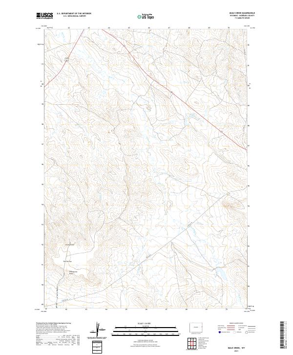 Mule Creek, WY — USGS 7.5-minute topo (2021)