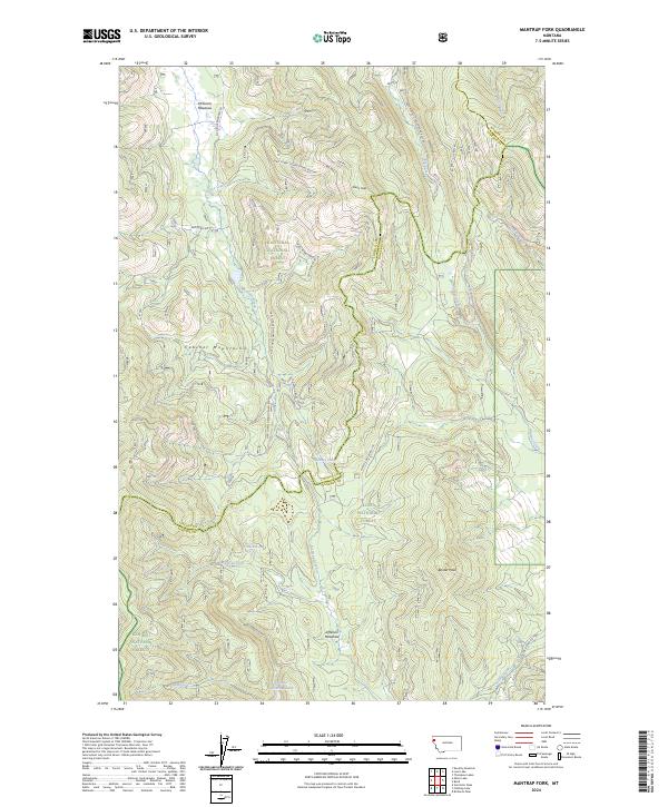 Mantrap Fork, MT — USGS 7.5-minute topo (2024)