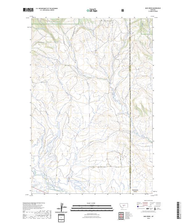 Mud Creek, MT — USGS 7.5-minute topo (2024)