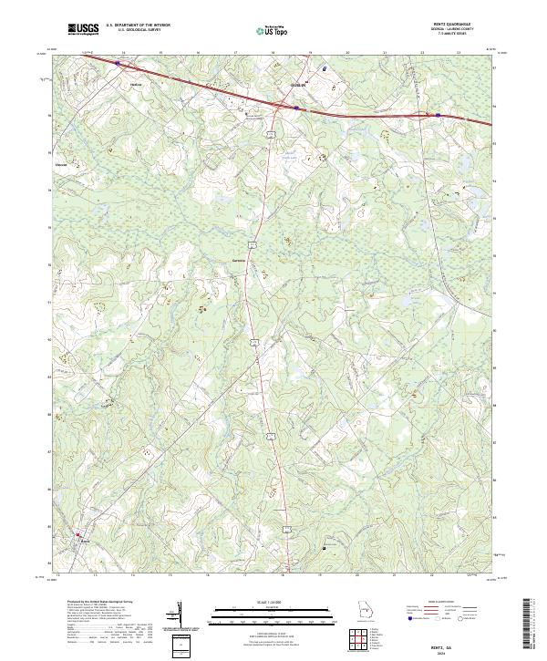 Rentz, GA — USGS 7.5-minute topo (2024)