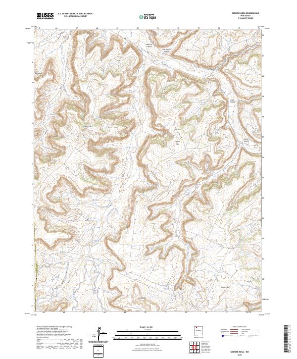 Smouse Mesa, NM — USGS 7.5-minute topo (2023)