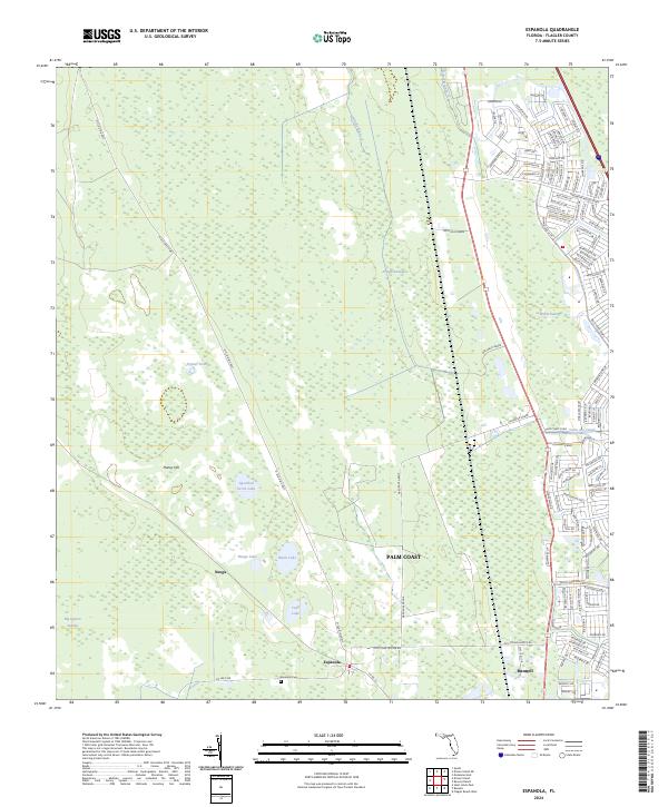 Espanola, FL — USGS 7.5-minute topo (2024)