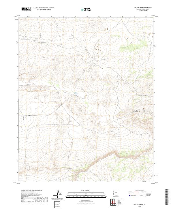 Tolapai Spring, AZ — USGS 7.5-minute topo (2021)