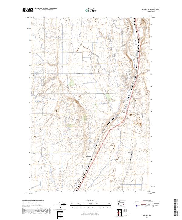Eltopia, WA — USGS 7.5-minute topo (2023)