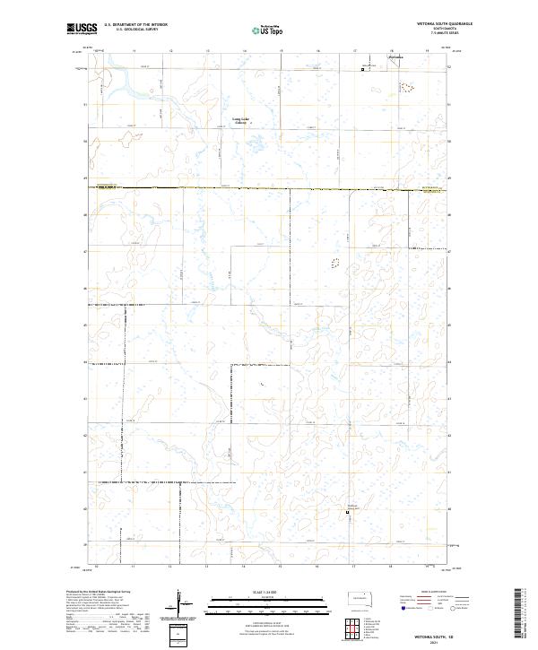 Wetonka South, SD — USGS 7.5-minute topo (2021)