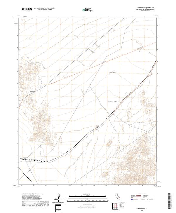 Cadiz Summit, CA — USGS 7.5-minute topo (2021)