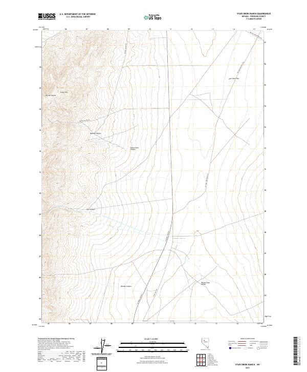 Star Creek Ranch, NV — USGS 7.5-minute topo (2021)