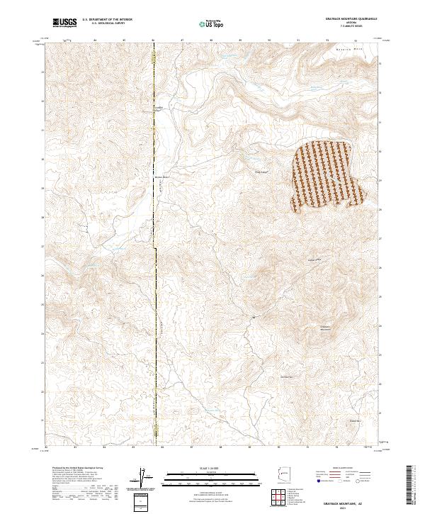 Grayback Mountains, AZ — USGS 7.5-minute topo (2021)