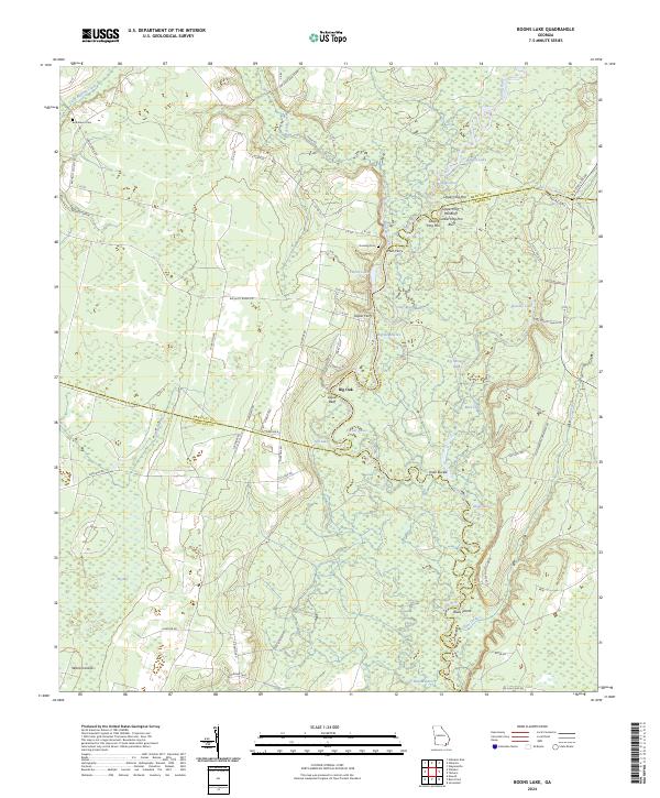 Boons Lake, GA — USGS 7.5-minute topo (2024)