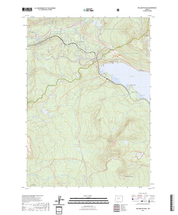 Willamette Pass, OR — USGS 7.5-minute topo (2024)