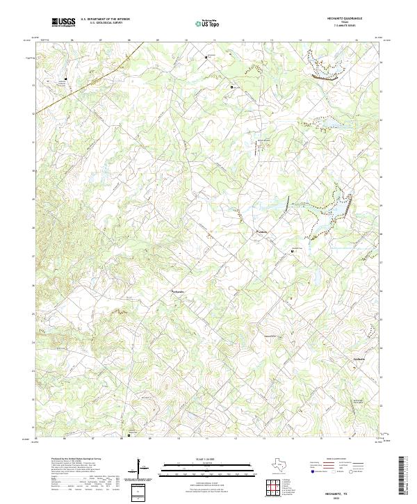 Nechanitz, TX — USGS 7.5-minute topo (2022)