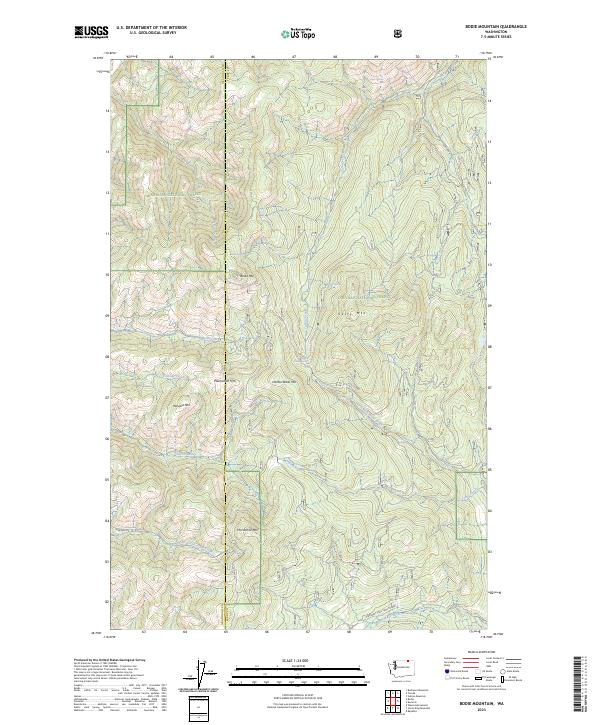 Bodie Mountain, WA — USGS 7.5-minute topo (2023)
