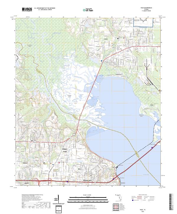 Pace, FL — USGS 7.5-minute topo (2024)