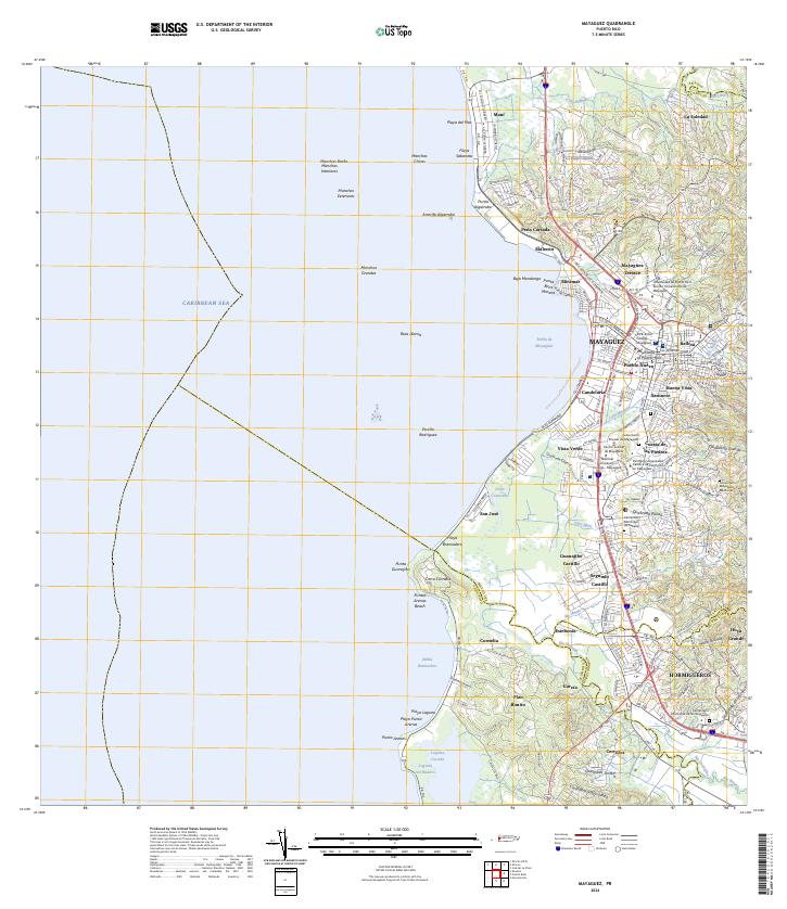 Mayaguez, PR — USGS 7.5-minute topo (2024)