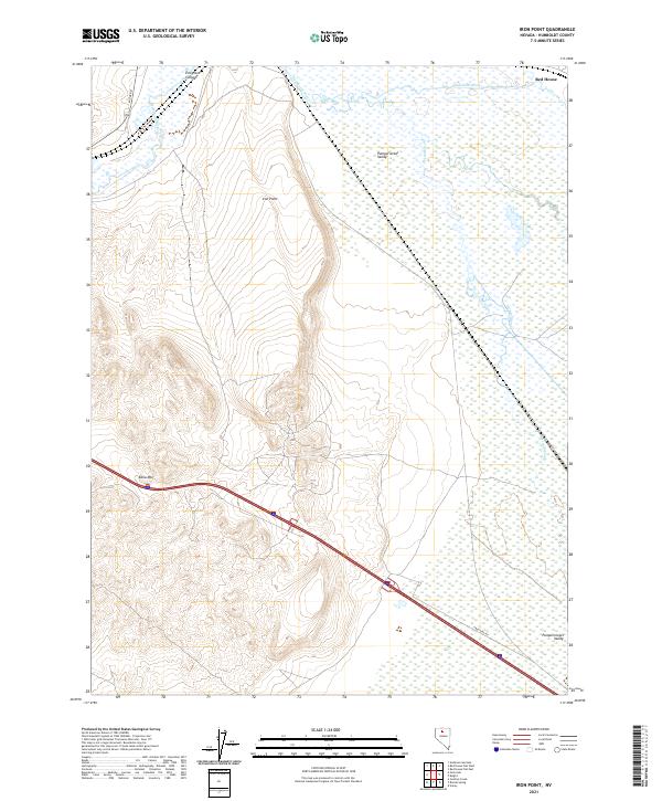 Iron Point, NV — USGS 7.5-minute topo (2021)
