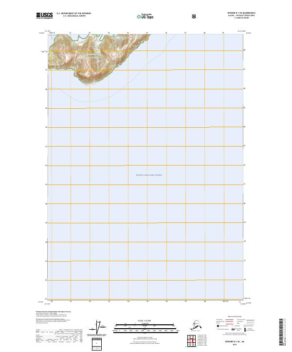 Seward D-1 SE, AK — USGS 7.5-minute topo (2023)