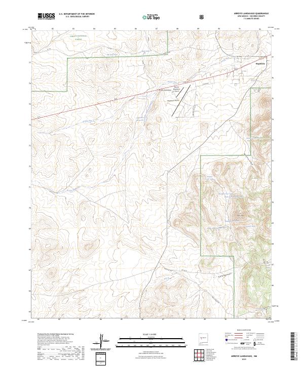 Arroyo Landavaso, NM — USGS 7.5-minute topo (2023)