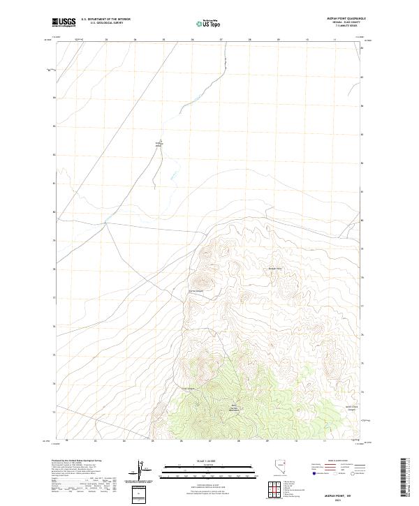 Mizpah Point, NV — USGS 7.5-minute topo (2021)