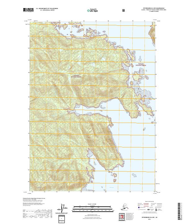 Petersburg B-6 NW, AK — USGS 7.5-minute topo (2021)